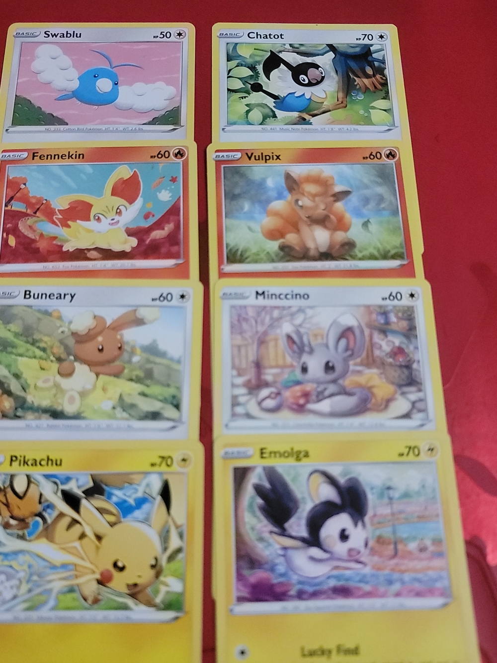 Pokemon Yellow-Bordered Kids Trading Cards - 8 Cards Non Holo